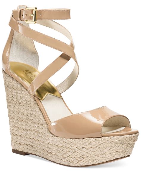 michael kors nude sandal stilettos leopard heel|michael kors black flat sandals.